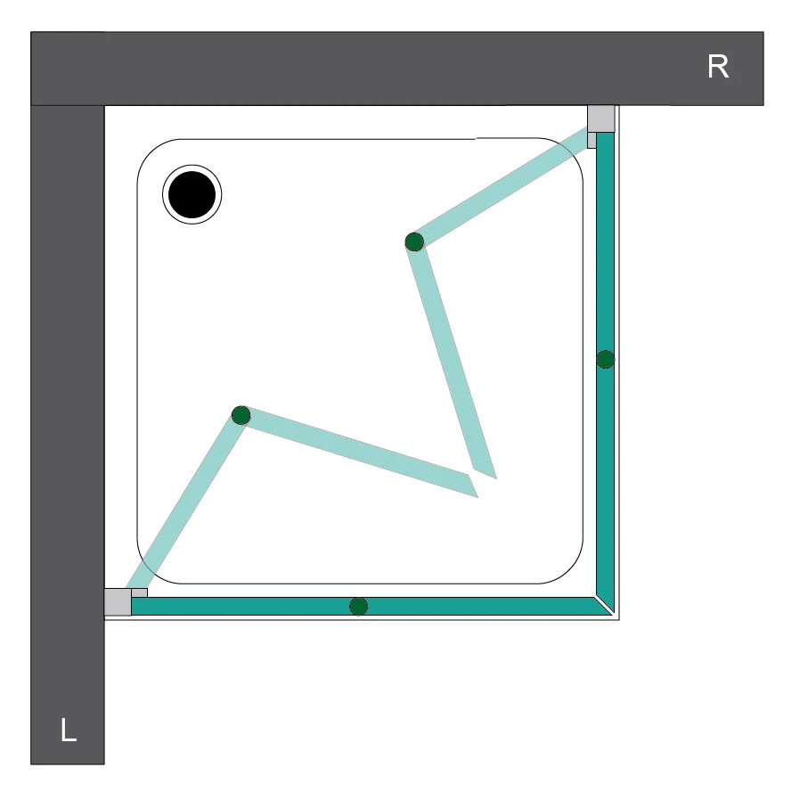 Steinkamp Living Eckeinstieg Drehfalttür 90 X 80 X 200 Cm Inkl. Easypearl 5 Steinkamp Living Eckeinstieg Drehfalttür 90 X 80 X 200 Cm Inkl. Easypearl – Bild 3