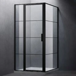 Sturotec 3060 Drehtür Mit Festelement Und Seitenwand 100 X 100 X 200 Cm Mit Nano-Beschichtung