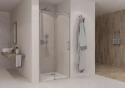 Sturotec 3070 Schiebetür Mit Festelement 130 X 200 Cm Für Nische Mit Nano-Beschichtung -Moderne Duschtüren Verkäufe sturotec duschkabinen serie 3070 schiebetuer mit 11063326