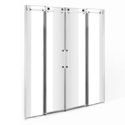 Sturotec 5060 2 Schiebetüren Mit 2 Festelementen Für Nische 180 X 200 Cm Mit Nano-Beschichtung