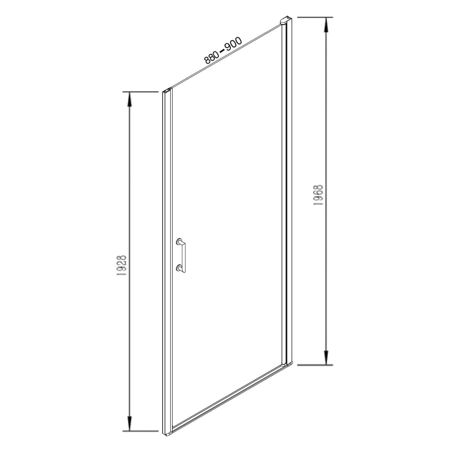Sturotec 5070 Drehtür Für Nische 90 X 195 Cm Mit Nano-Beschichtung 5 Sturotec 5070 Drehtür Für Nische 90 X 195 Cm Mit Nano-Beschichtung – Bild 3