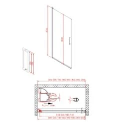 Sturotec 3020 Pendeltür Für Nische 70 X 200 Cm Mit Nano-Beschichtung, Anschlag Links -Moderne Duschtüren Verkäufe sturotec duschkabinen serie 6060 drehtuer nische 6331648