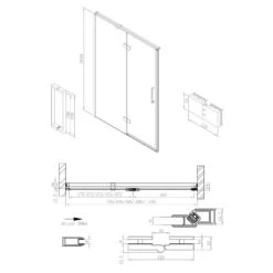 Sturotec 6070 Drehtür Mit Festelement 120 X 200 Cm Für Nische, Mit Nano-Beschichtung -Moderne Duschtüren Verkäufe sturotec duschkabinen serie 6070 duschtuer nische 6124246