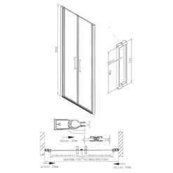 Sturotec 6090 2 Pendeltüren Für Nische 70 X 200 Cm Mit Nano-Beschichtung 7 Sturotec 6090 2 Pendeltüren Für Nische 70 X 200 Cm Mit Nano-Beschichtung -Moderne Duschtüren Verkäufe sturotec duschkabinen serie 6090 pendeltuer 6124270
