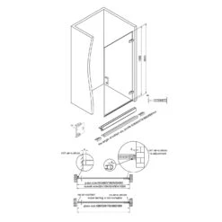 Sturotec 7010 Drehtür 100 X 199,3 Cm Für Nische Mit Nano-Beschichtung -Moderne Duschtüren Verkäufe sturotec duschkabinen serie 7010 eckeinstieg drehtuer 6994878